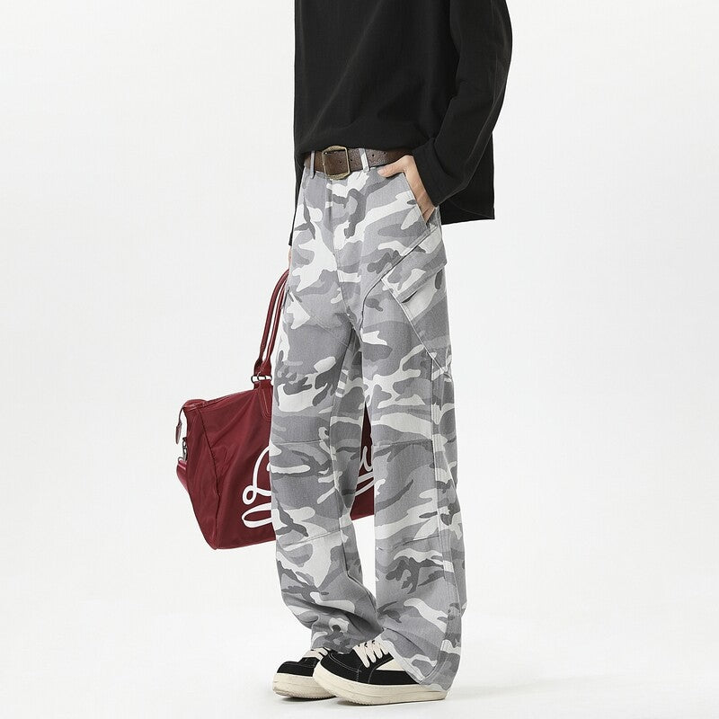 Dame Casual Løse Camo-Bukser Stilla