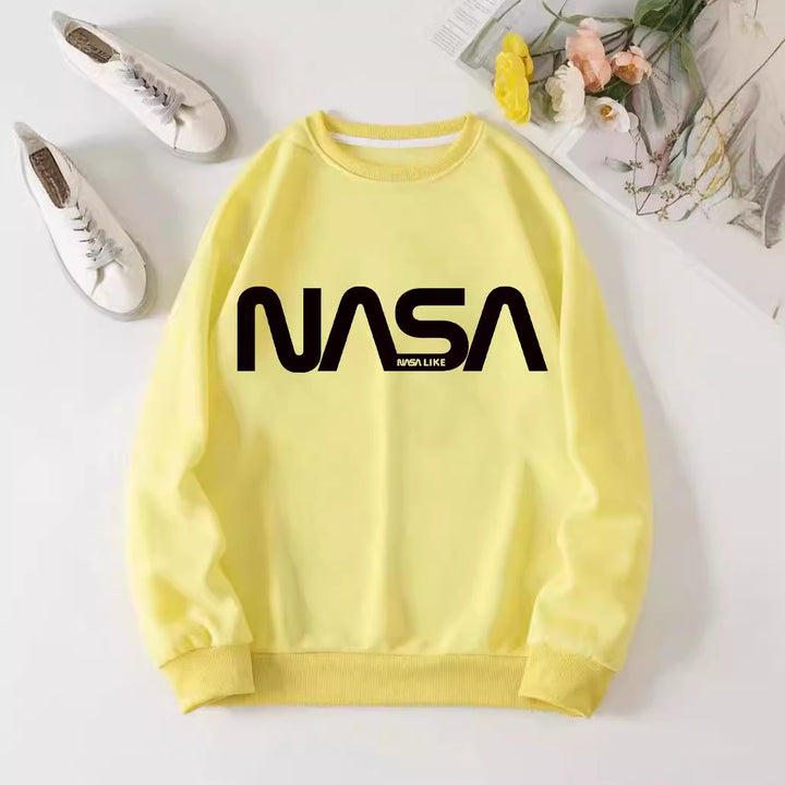 Kvinders afslappede sweatshirt med stort NASA-logo Skovae