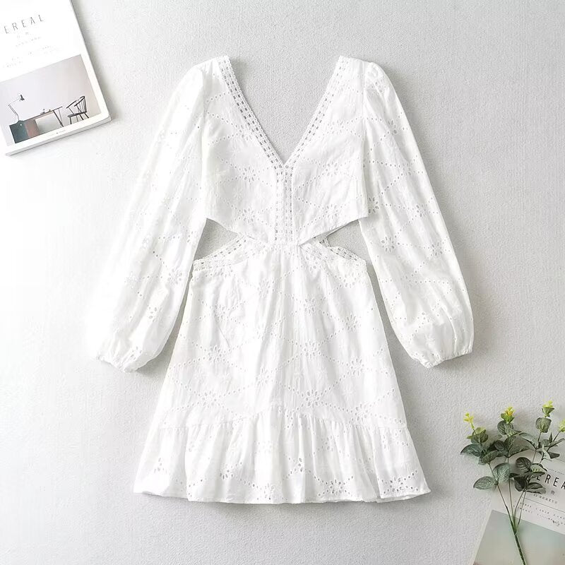 Dame let sommerkjole med cut-out-detaljer Stilla