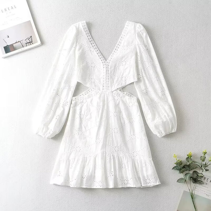 Dame let sommerkjole med cut-out-detaljer Stilla