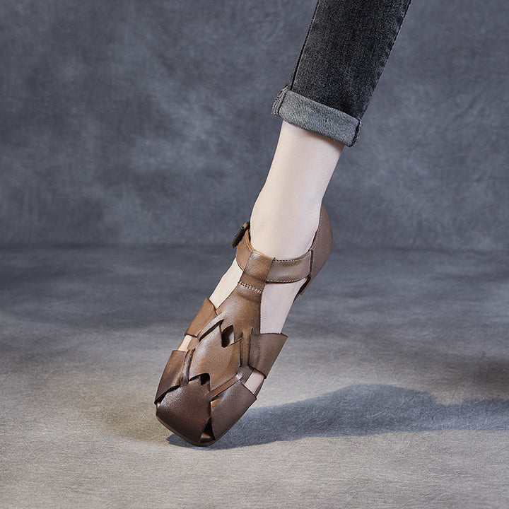 Dame Premium Komfort Lukkede Sandaler med Justerbar Spænde Stilla