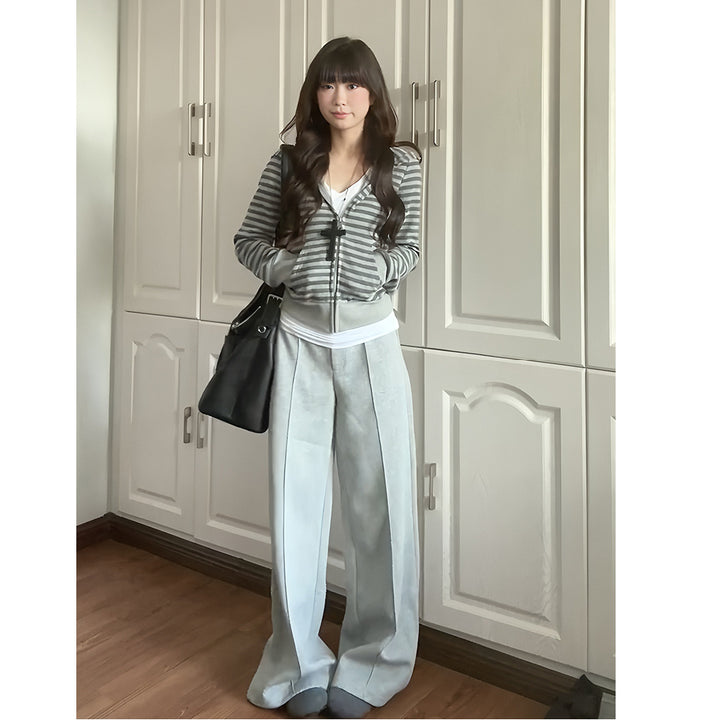 Damer elegant og komfortabel cardigan med lynlås Stilla