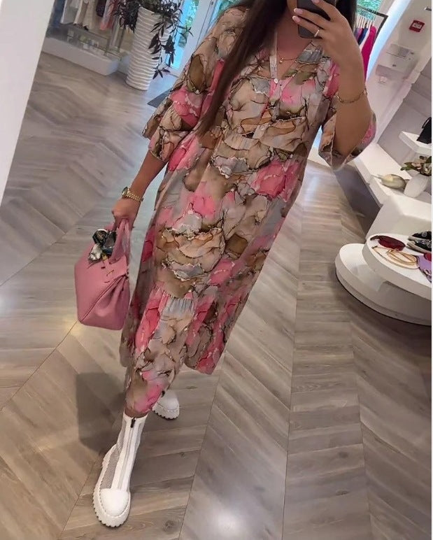 Dame Maxi-Kjole i Bohemian-stil fra Stilla