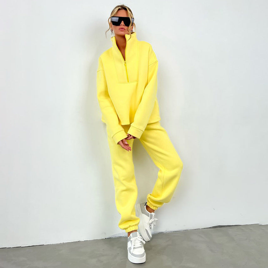 Stilla | Casual Zipper Sports Suit To-Piece Set