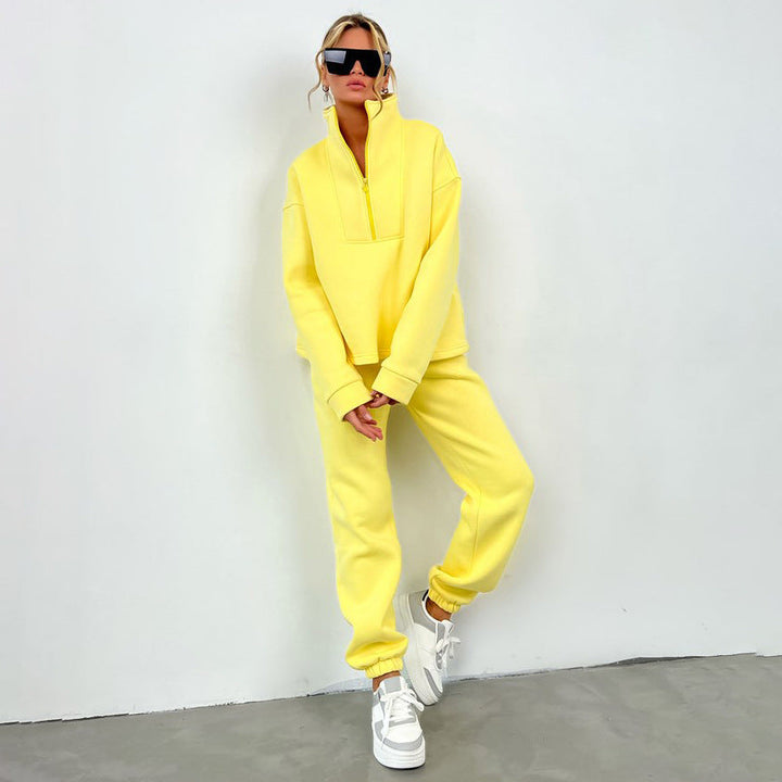 Stilla | Casual Zipper Sports Suit To-Piece Set