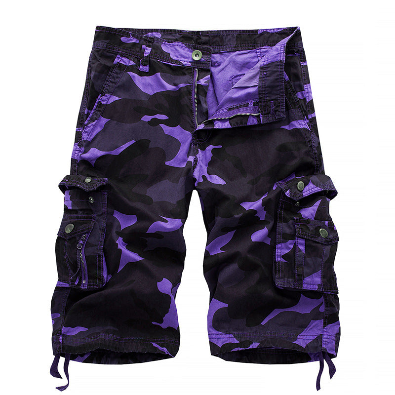 Herre Cargo Shorts med Utility-lommer Stilla