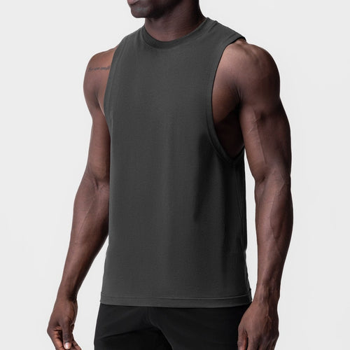 Herrer Sporty Muskelshirt med bred armhul Stilla