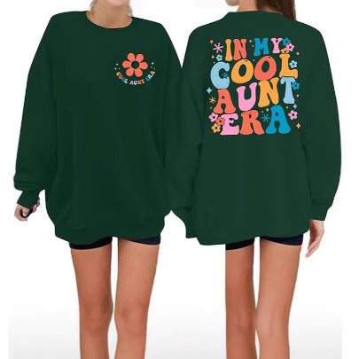 Kvinders sweatshirt med moderne blomsterprint og afslappet snit Stilla