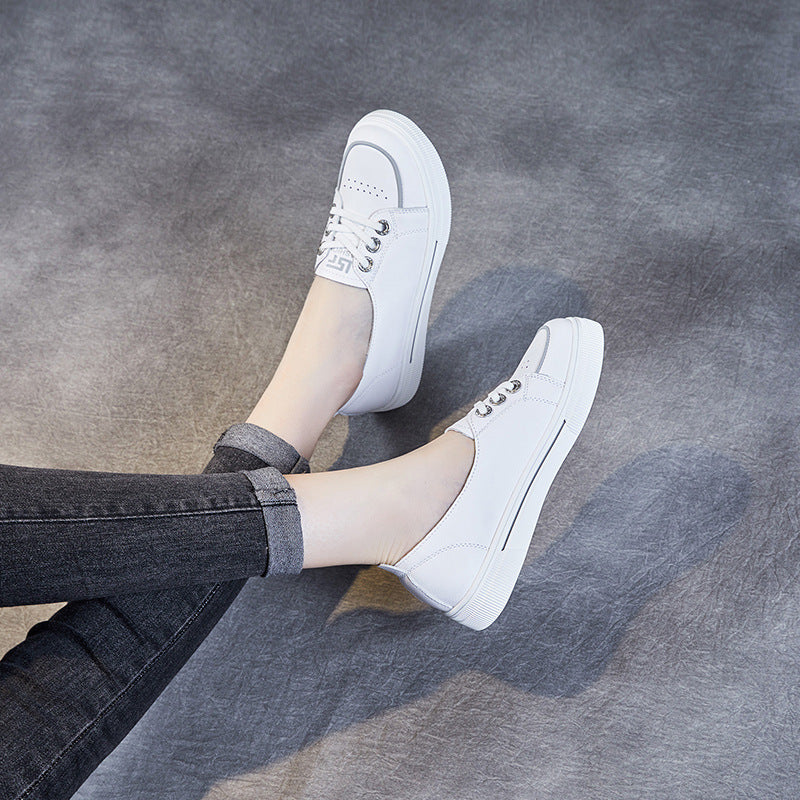 Dame Klassiske Læder Sneakers Stilla