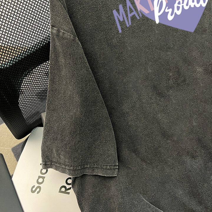 Dame Oversized T-shirt med inspirerende hjerte motif og afslappet pasform Stilla