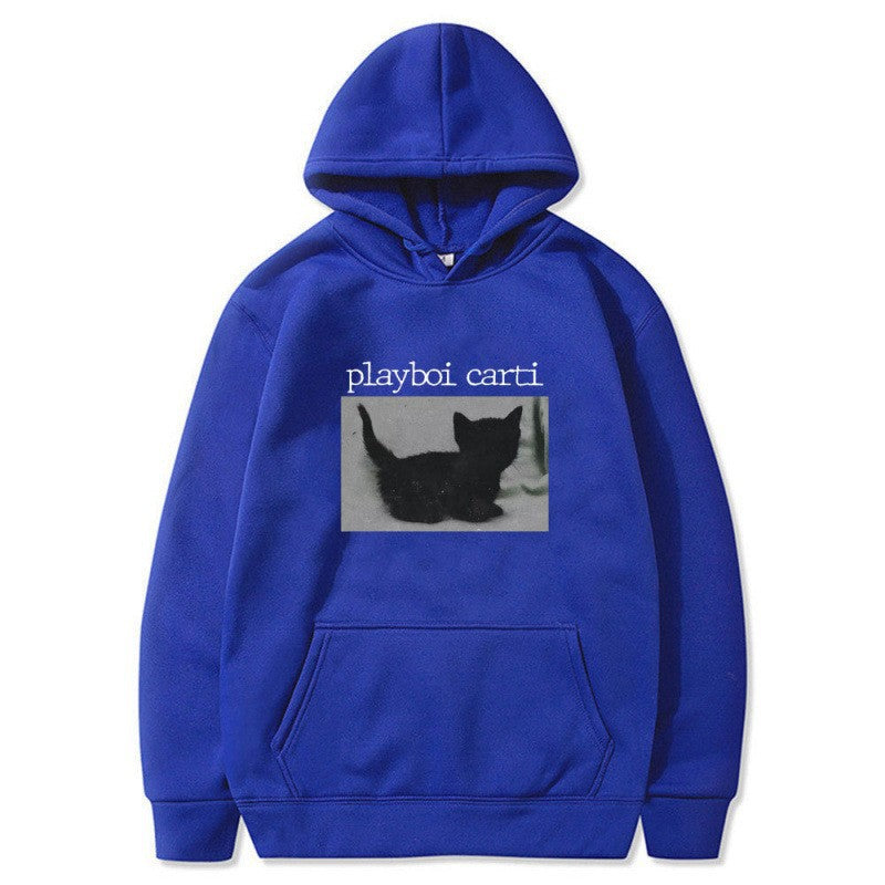 Kvinders hætte sweatshirt med unik kunstnerisk tryk Skovae