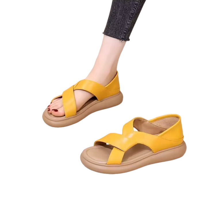 Dame Plateau-Sandaler med elegant knude-design og skridsikker sål Stilla
