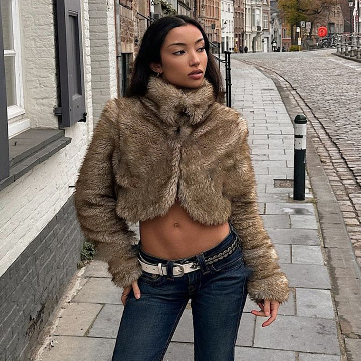 Dame Kunstlæder Nederdele med Leopardmønster Skovae