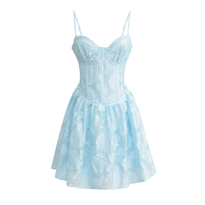 Femme Floral Spids A-line Kjole Stilla