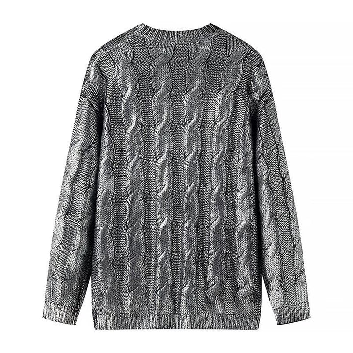 Kvinders sweater med tekstureret kabelmønster og rund hals Stilla