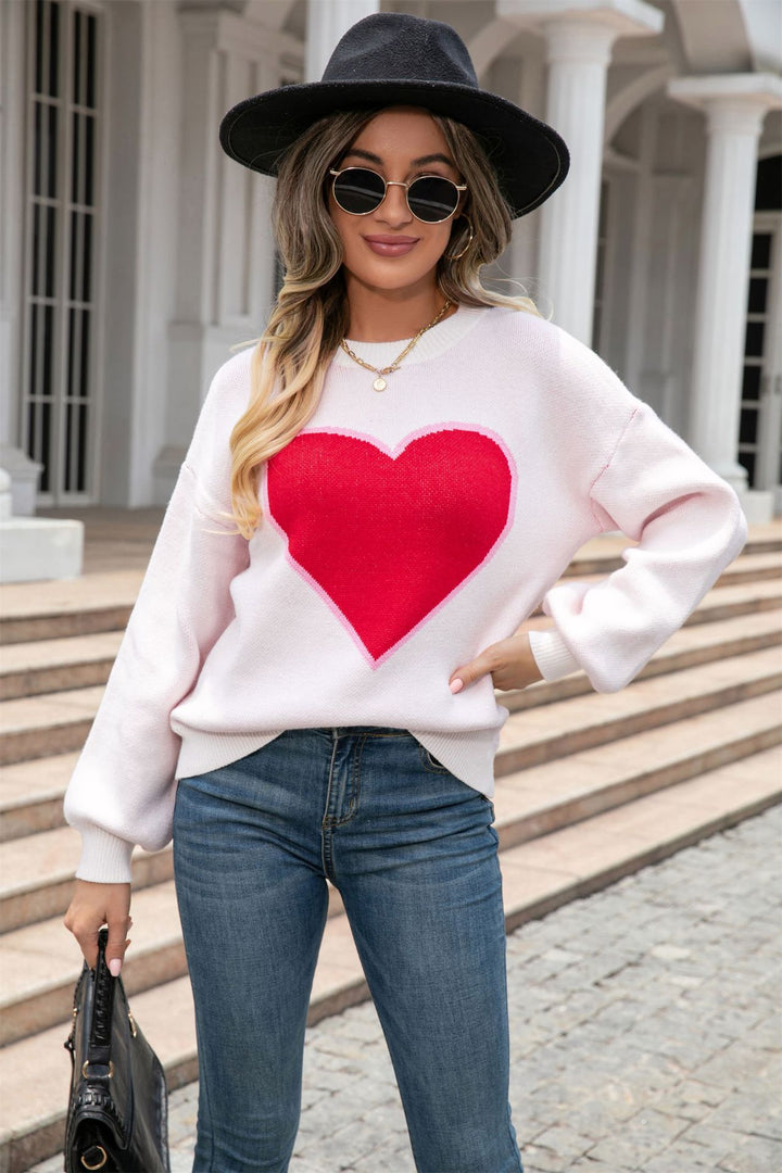 Kvindernes sweatshirt med hjerte design Stilla
