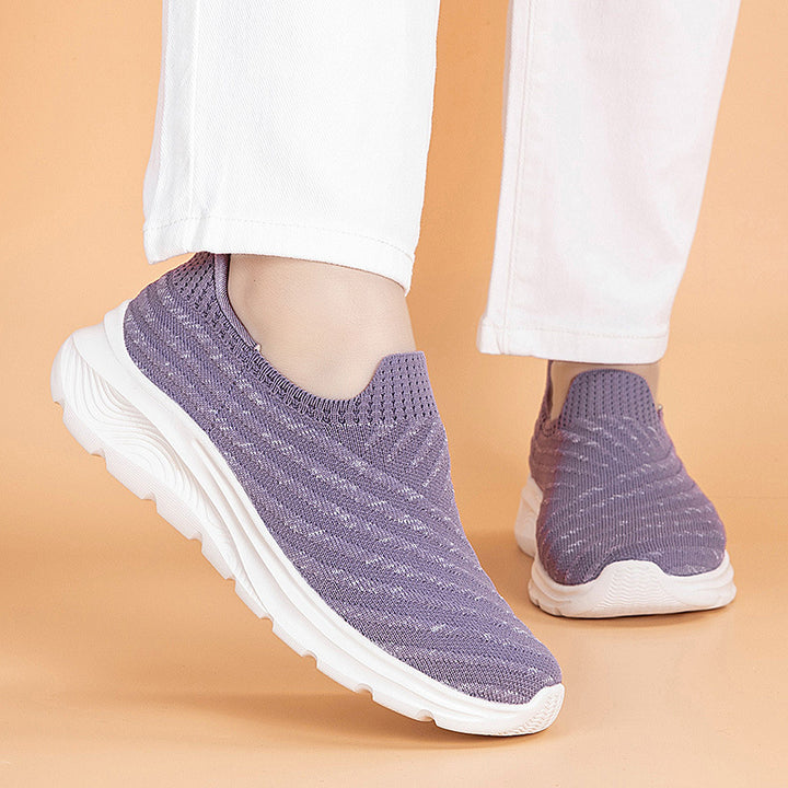 Dame Slip-On Komfort Sneakers med polstrede indlægssåler og åndbart strik-overmateriale Stilla