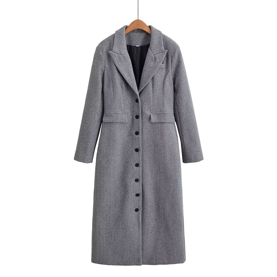 Dame elegant Bouclé-frakke Stilla