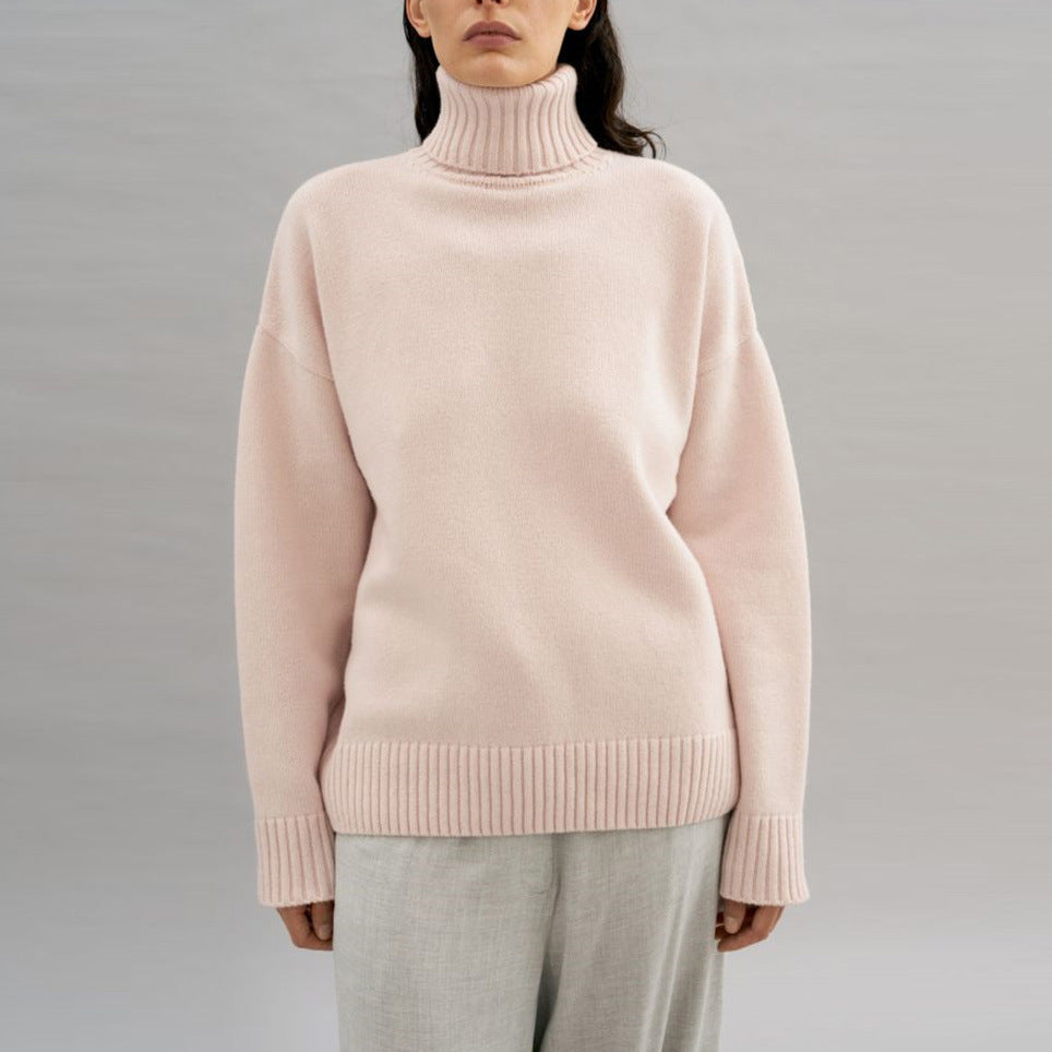 Kvinders hyggelige turtleneck sweater med oversized pasform Stilla