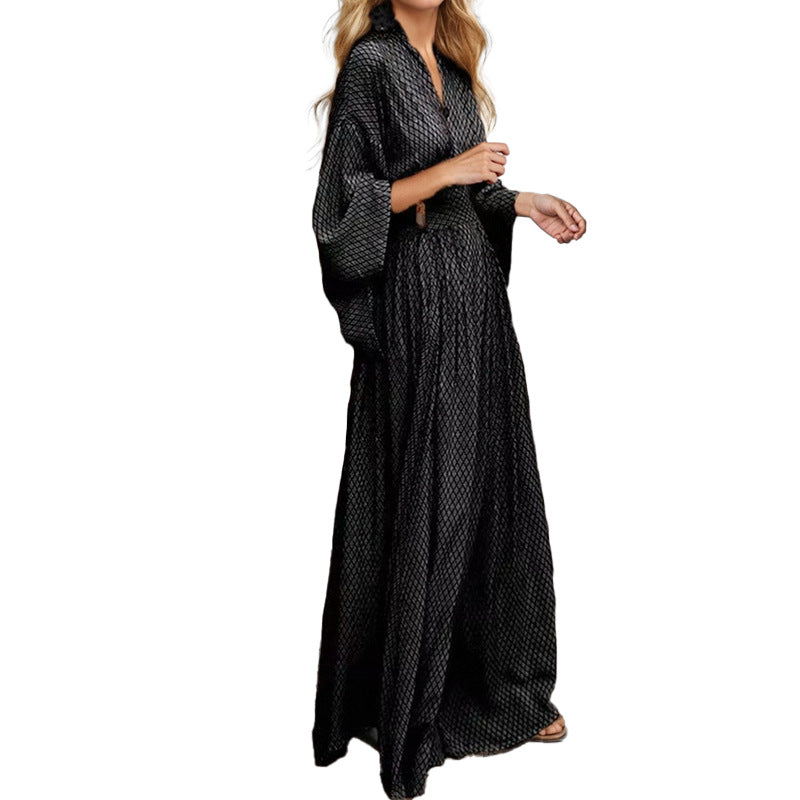 Dame Kaftan-svømmedragt med elegant snit og vidt udskårne ærmer Stilla