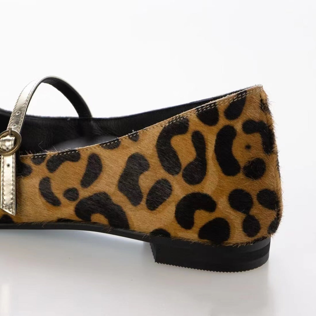 Femme Chic Leopardmønster Ballerinas Stilla