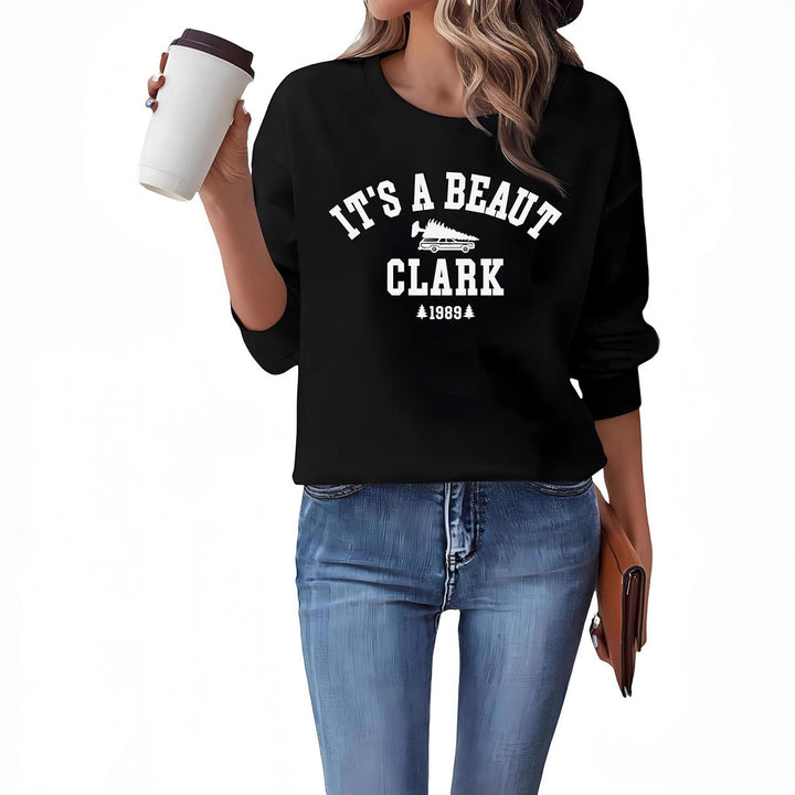 Kvinders sweatshirt med casual tekst og komfortabel pasform Stilla