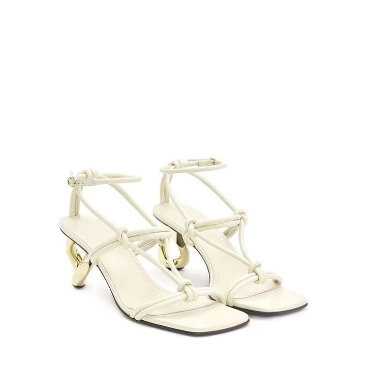 Femme Elegante Knottræk Hæle Sandaler Stilla