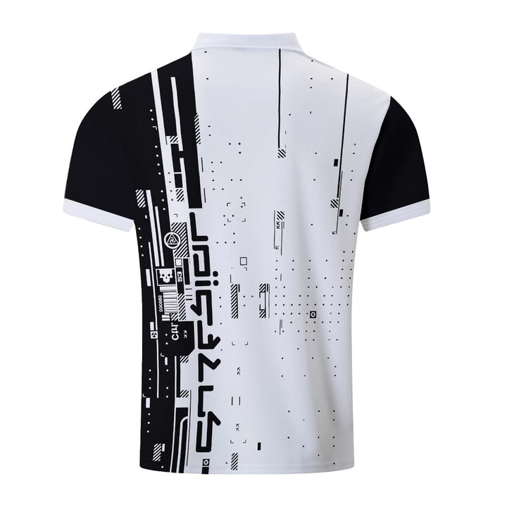 Herrer poloshirt med moderne grafikdesign og åndbare egenskaber Stilla