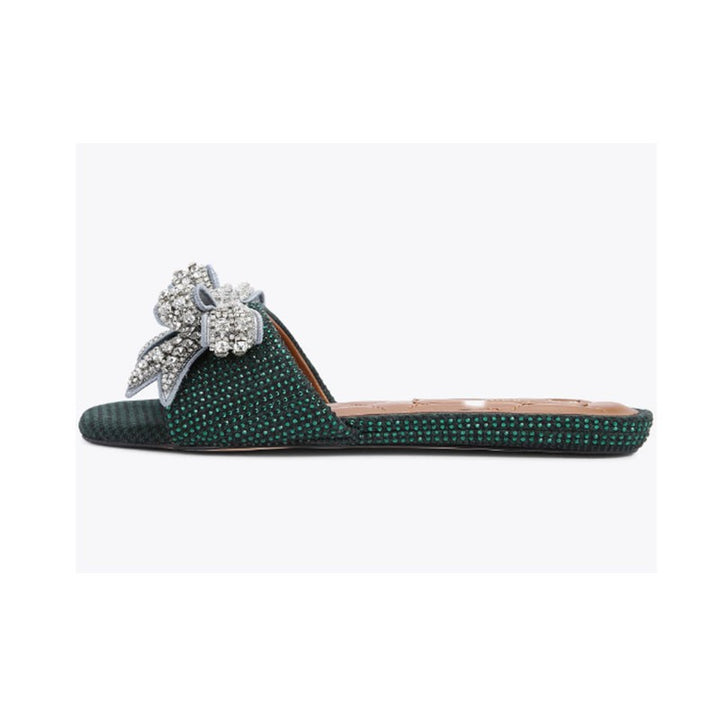 Femme Elegante Strass-besatte Riemchensandaler Stilla