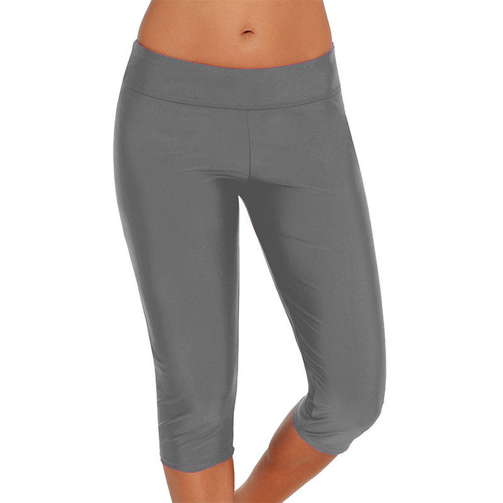 Dame Sporty 3/4-leggings med Høj Talje og Åndbart Materiale Skovae