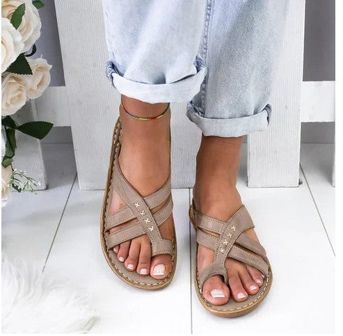 Dame komfortable og fashionable tæer-fordeler sandaler med ergonomisk fodseng Stilla