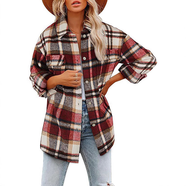 Dame Casual Ternede Overshirt Jakke Stilla
