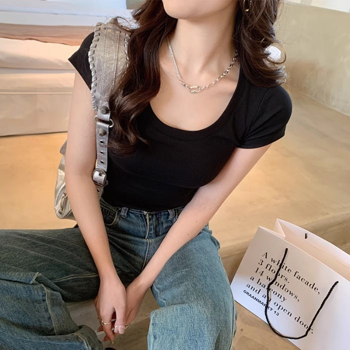 Femme Basic Kortærmet T-shirt Stilla