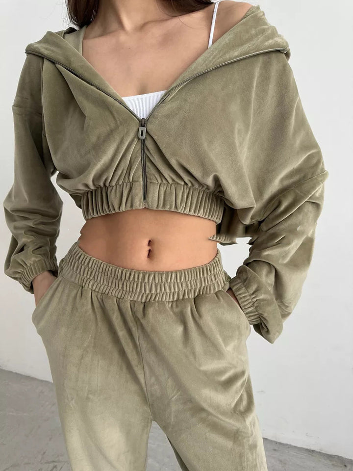 Dame mode Oversized Jakke med Lynlås Stilla
