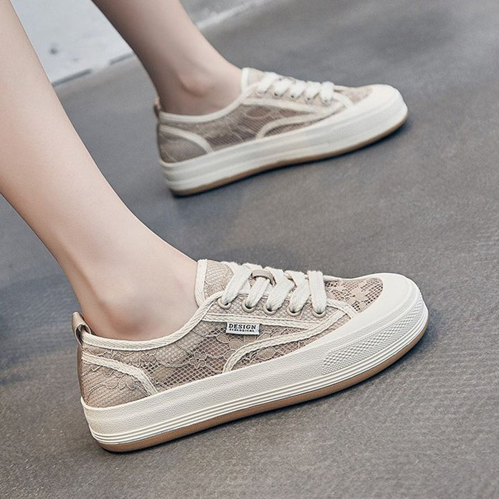 Dame afslappede sneakers med åndbar netstruktur og behagelig sål Stilla