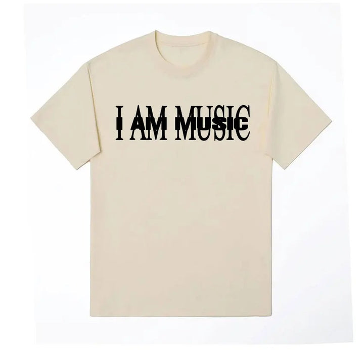 Dame T-Shirt med moderne typografi-tryk Skovae