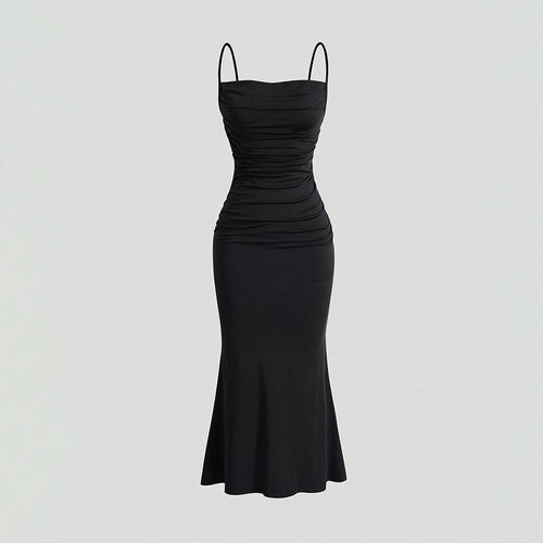 Damer Maxikjole med elegante pagder og off-the-shoulder stropper Stilla
