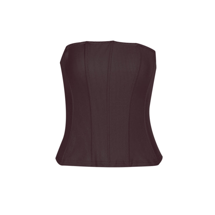 Dame Bustier-top med figurskabende design Skovae