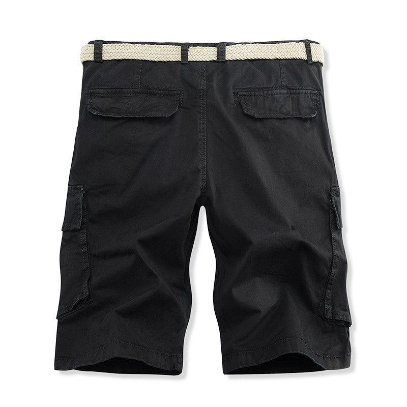 Herrer Cargo Bermuda Shorts med multifunktionslomme-design Stilla