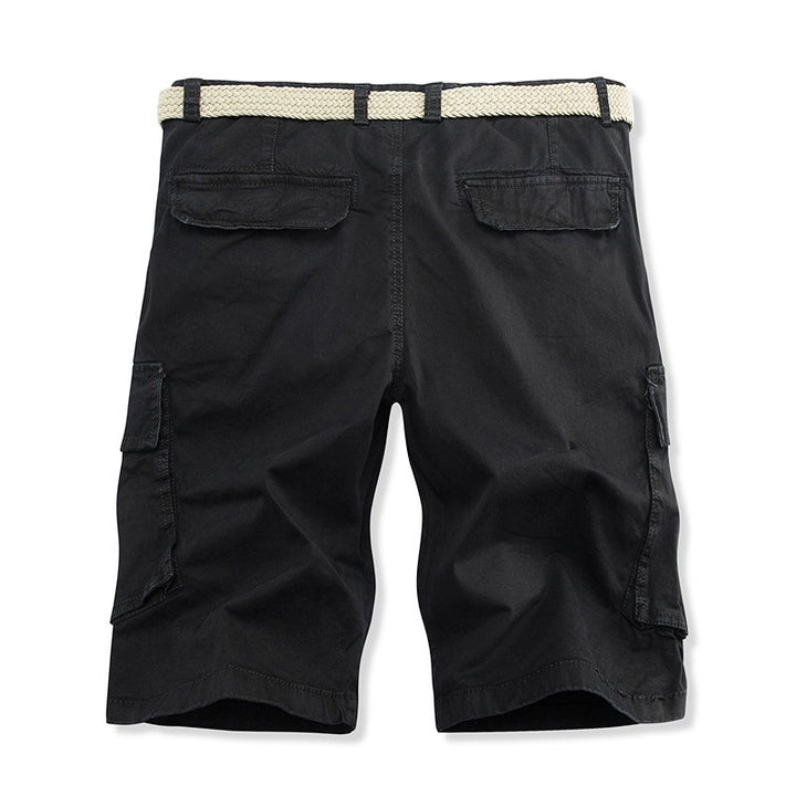 Herrer Cargo Bermuda Shorts med multifunktionslomme-design Stilla