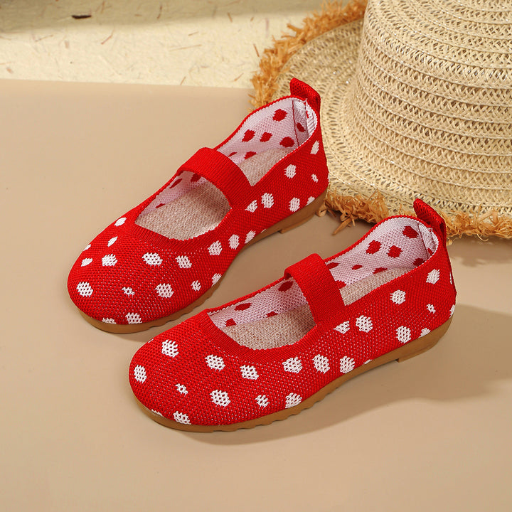 Kvinder Lette Polka Dots Mary Jane Ballerinas Stilla
