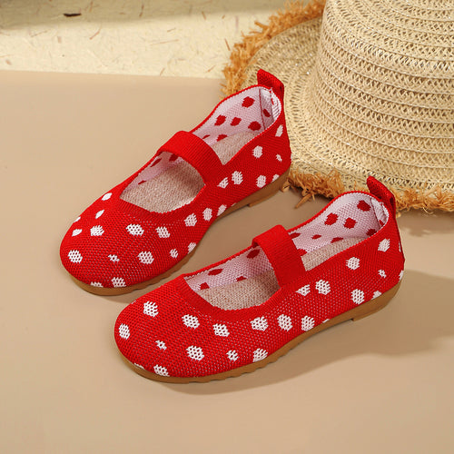 Kvinder Lette Polka Dots Mary Jane Ballerinas Stilla