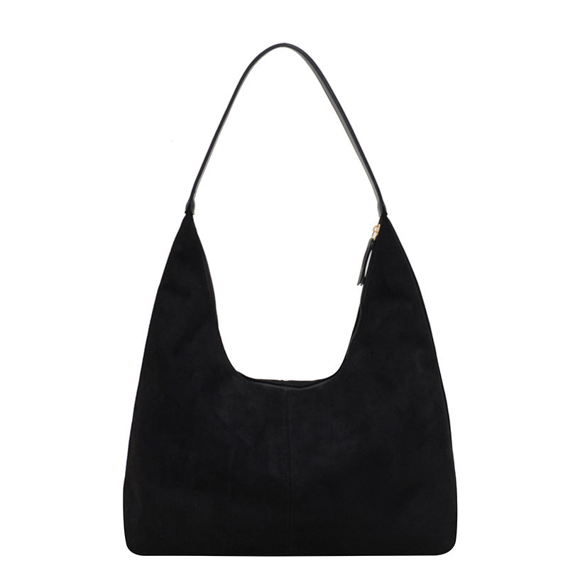 Femme Syntetisk Suede Slouchy Hobo Taske Stilla