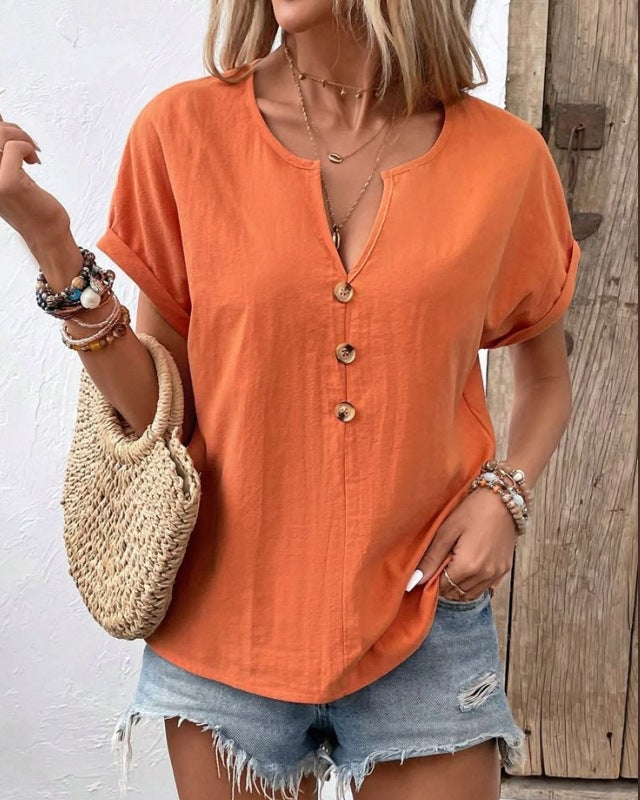 Dame fritid Button-Up skjorte Stilla