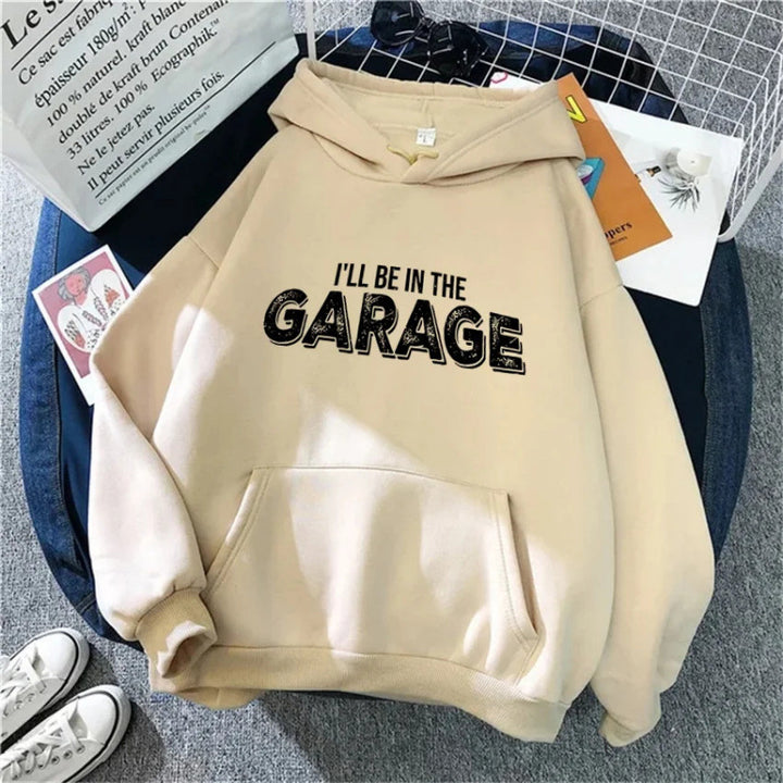 Kvinders Hoodie med Creative Garage Motiv Skovae