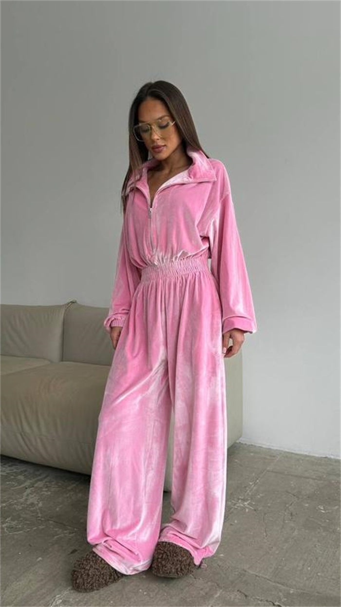 Dame luksuriøs fleece jumpsuit Stilla