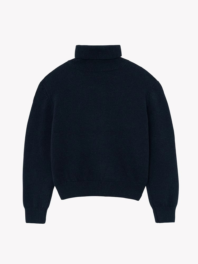 Damer Langærmet Sweater med Høj Krave Stilla