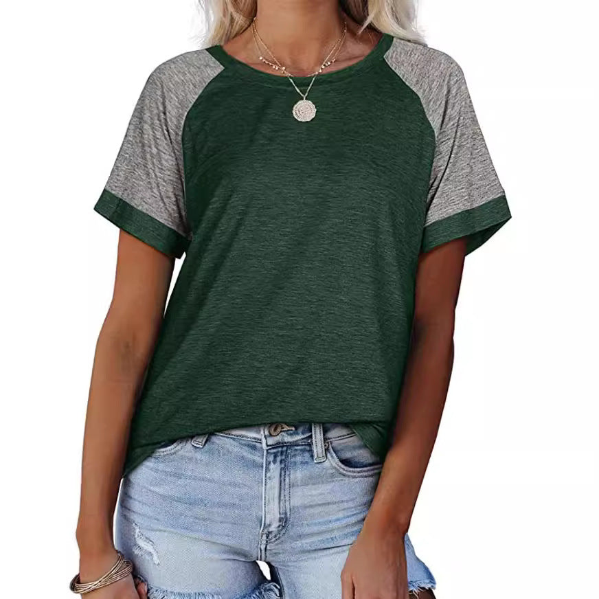 Dame Sporty fritids-T-shirt med stilfulde raglanærmer Stilla