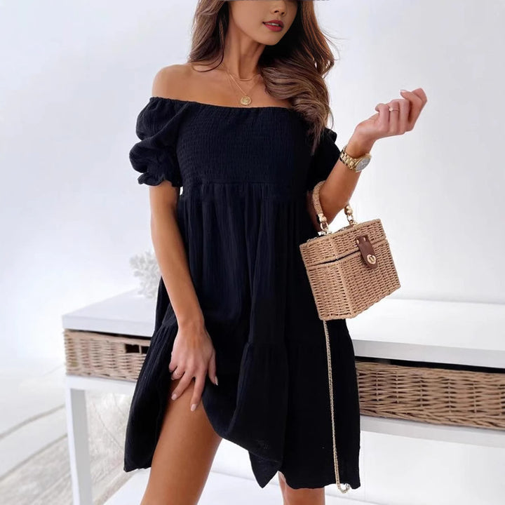 Dame Off-Shoulder Midikjole Stilla