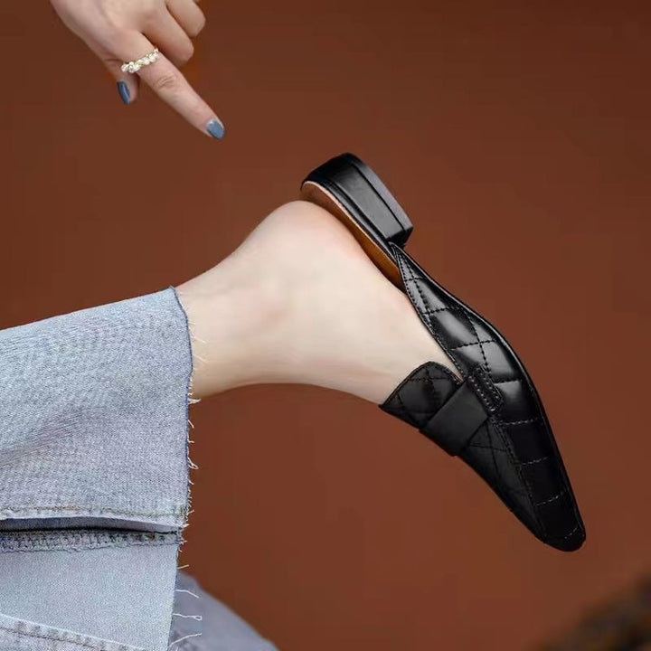 Dame elegante mules med moderigtigt kviltedesign og komfortabelt fodbund Stilla